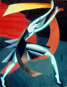 Salome Dance of the Seven Veils : Alexandra Exter : 1917 Art Print Futurist Ball - Picture 1 of 1