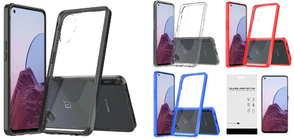 FOR OnePlus Nord N20 5G Slim Bumper Case Phone Cover + Tempered Glass - Image 1 of 1