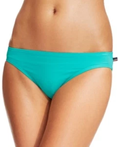 Tommy Hilfiger Women's Classic Swim Brief Bottom Swimsuit, Teal, Small S - Picture 1 of 1