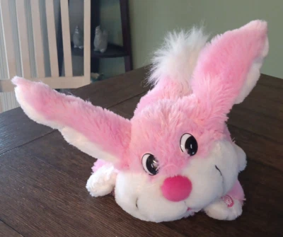 Dan Dee Bunny Rabbit Pink Plush Easter Animated Peter Cottontail SEE VIDEO! - Image 1 of 4