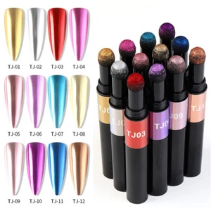 ❥ Maniküre Mirror Powder Holografischer Laser Chrom Glitzer Nageldekor ( - Bild 1 von 23