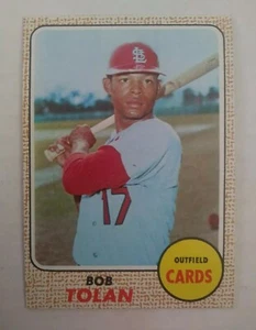 1968  - BOB TOLAN - OF - ST. LOUIS CARDINALS Topps Baseball Card # 84 , NR-MT+ - Picture 1 of 3