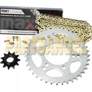 Gold O-Ring Chain and Sprocket Kit for 11/40 78L2001 2002 Polaris 325 Trail Boss - Picture 1 of 3