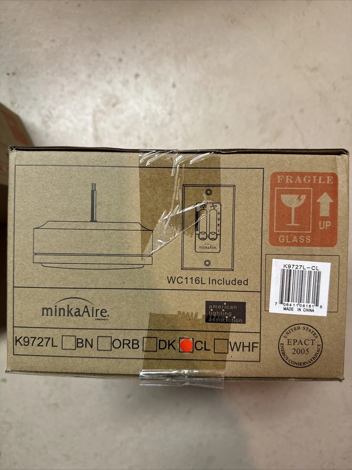 Minka-Aire K9727L-CL LED Light Kit For F727-CL Rudolph Ceiling Fan - Image 1 of 1