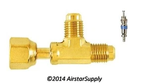 C&D Ventil CD9611 T-Stück Verbinder 1/4" f. Flare x 1/4" m. Flare 2er Pack - Bild 1 von 3