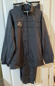 Nike Team Purdue University Boilermakers 2 PCS Wind Suit Size L Gray Black Trim - Picture 1 of 24