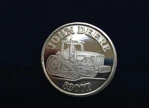 John Deere Model 8300T Silver Art Medal B0834 - Picture 1 of 4