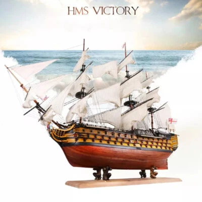 DIY handgefertigte Montage Schiff 21" Holz Segeln 3D Victory Ship Boot Modell - Bild 1 von 4