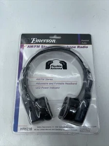 Emerson Kopfhörer AM/FM Radio HR6216 Flex Antenne LED Betriebsanzeige Neu aus altem Lagerbestand - Bild 1 von 9