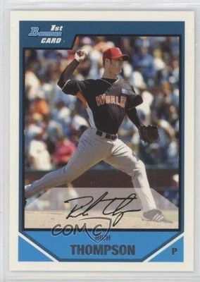 2007 Bowman Draft Prospects Futures Game Rich Thompson #BDPP78 - Image 1 of 2