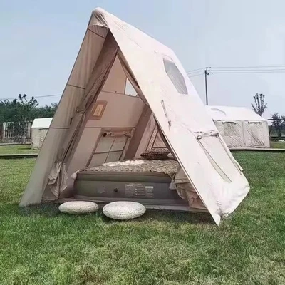 Tienda Inflable Triángulo Exterior Camping 2-3 Personas Portátil Plegable Inflable Foto 1 de 4