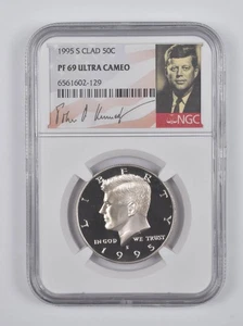 PF69 1995-S UCam CLAD Kennedy Half Dollar NGC Signature Lbl *0003 - Picture 1 of 5