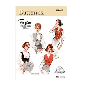 B7018R5 Misses' Vintage 1950's Vest or Waistcoat Sewing Pattern Packet, Desig... - Picture 1 of 7