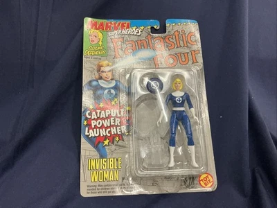 Boneco de ação ToyBiz Marvel Fantastic Four Cosmic Defenders mulher invisível 1994 - Imagem 1 de 4