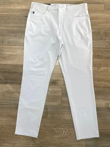 Pantalones elásticos informales chinos ajustados de golf MIZZEN+MAIN Helmsman para hombre 36X32 - Imagen 1 de 11