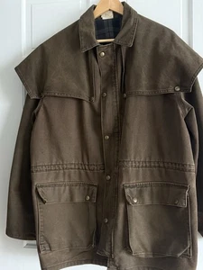 Vintage dunkelbraune Carhartt CW082 Herren große karierte Flanellfutter Jacke 90er - Bild 1 von 14
