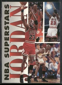 1993-94 Fleer Michael Jordan NBA Superstars Chicago Bulls #7 - Picture 1 of 2