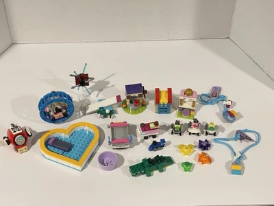 Lego Friends sets 41307 LEGO science robots, Heart Pool, Harley Braclets Seesaw - Image 1 of 4