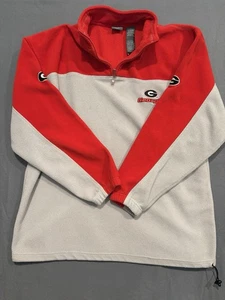 Georgia Bulldogs Russell 1/4 Zip Pullover Sweater Mens 3XL Gray UGA - Picture 1 of 9
