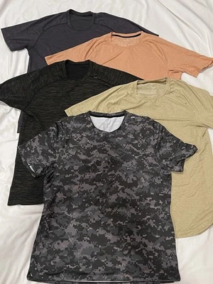 Lote de 5 camisas para hombre Lululemon talla grande atléticas elásticas manga corta Foto 1 de 4