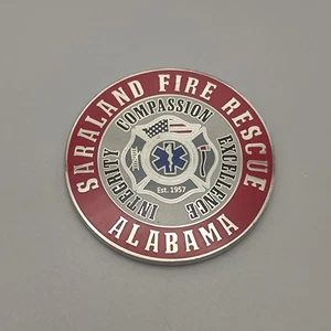 Saraland Fire Rescue Alabama Challenge Coin - Picture 1 of 5