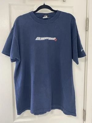 Camiseta De Colección 2000 Dragon Ball Z Logo Caja XL DBZ Cell Games Y2K Azul Marino EE. UU. Foto 1 de 4