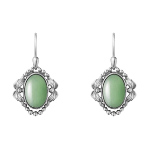 Georg Jensen. Sterling Silver Earrings with Aventurine - Heritage 2022 - Picture 1 of 1
