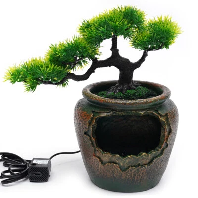 Pequeña fuente de decoración de escritorio de cascada rocosa de mesa Foto 1 de 4