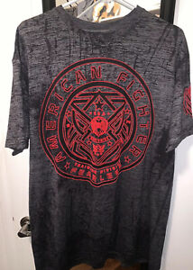 American Fighter Morrow Flocked Graphic Washed  T-Shirt Buckle Exclusive NWT 2XL