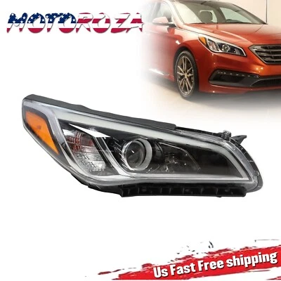 Right Passenger Headlight Headlamp Halogen RH For 2015 2016 2017 Hyundai Sonata - Image 1 of 4