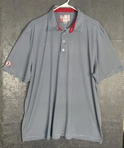 Chick Fil A Employee Team Work Shirt Polo Blue Striped Short Sleeve 2XL   *900 - Picture 1 of 11