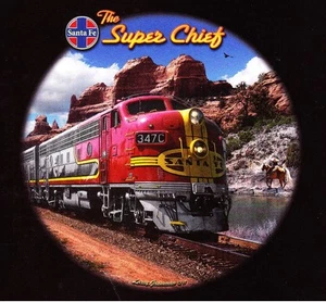 SUPERBE SWEAT SHIRT NOIR. TRAIN . LOCOMOTIVE THE SUPER CHIEF . SANTA FE .   - Picture 1 of 1