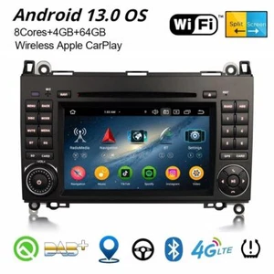 Android 14 DAB+ Autoradio Navi CD Mercedes A/B Klasse W245 W169 Viano VW Crafter - Bild 1 von 24