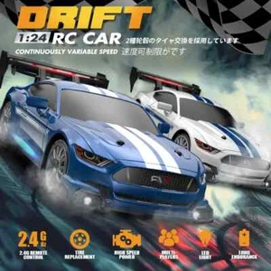 1/24 RC Drift Car 2.4G 4WD High-Speed Remote Control LED Racing Vehicle Toy Gift - Picture 1 of 10