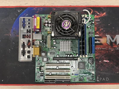 Asrock P4S61 Old School Motherboard + Cpu + Ram - Image 1 of 4
