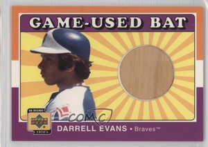 2001 Upper Deck Decade 1970's Game-Used Bats Darrell Evans #B-DAE