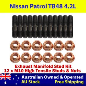 High Tensile Exhaust Manifold Stud Kit For Nissan Patrol TB48 4.2L - Picture 1 of 6