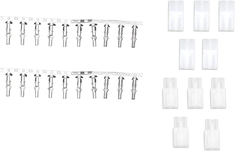 5 paia di connettori/prese Tamiya per modelli Airsoft e RC | NiMH, Trasparente - Immagine 1 di 4