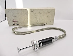 GENUINE LEITZ LEICA 16494 DOUBLE LOCKING CABLE RELEASE FOR BELLOWS R BOXED 1252 - Picture 1 of 2
