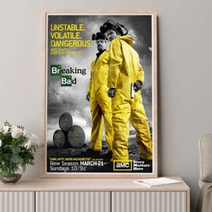 Póster de la temporada 3 de Breaking Bad decoración de pared película arte impresión lienzo póster - Imagen 1 de 5