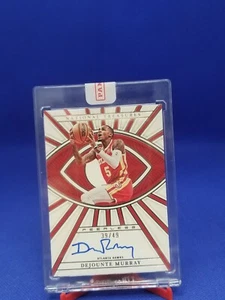 Dejounte Murray 2022 National Treasures Peerless Auto #PLS-DJM 39/49 - Imagen 1 de 2