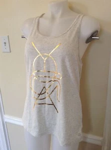 Gap Fit Women`s Racer Back Tank G Wick Shiny Yoga Print Sport Top Activewear NWT - Picture 1 of 9