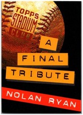 1994 Topps Stadium Club Info Cards  #9 A Final Tribute Nolan Ryan