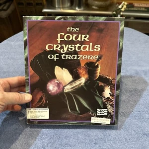 Mindscape The Four Crystals of Trazere IBM PC 3.5” & 5.25” Floppy Disk  Big Box  - Picture 1 of 6
