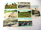 Lot of 7 Original WW1 Military  Colored Postcards.  Army Soldiers,