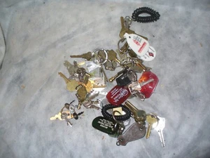 Lot of about 75 Keys Keychain Keyring - Picture 1 of 2