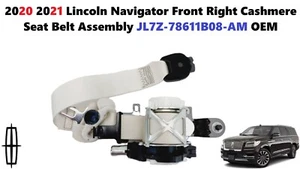20 21 Lincoln Navigator Front Right Cashmere Seat Belt Assembly JL7Z-78611B08-AM - Picture 1 of 9