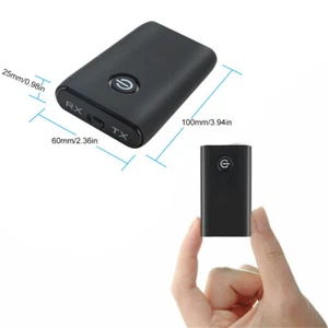 2w1 Bluetooth 5.0 Bezprzewodowy odbiornik Nadajnik RCA na 3,5 mm Aux Audio Adapter - Zdjęcie 1 z 10