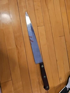 RARE VTG SPRECHER SUPERCUT SERRATED STAINLESS XL CHEF'S KNIFE BLADE 10" FRANCE - Picture 1 of 14