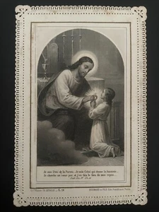 holly card santino merletto canivet LETAILLE PL. 28 GESÙ. - Foto 1 di 2